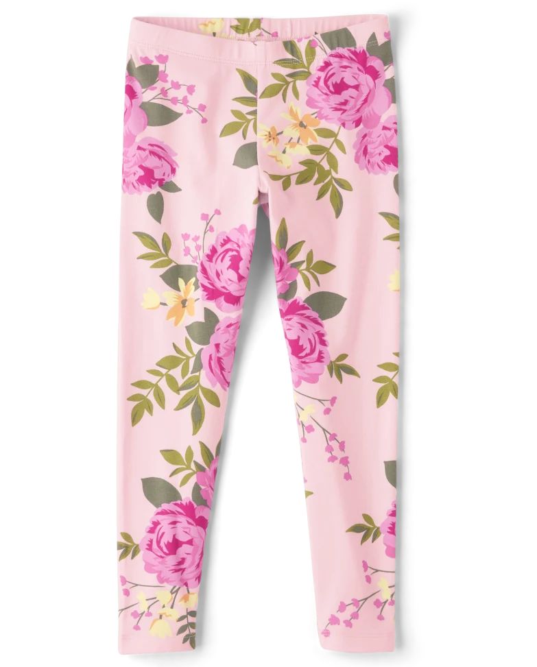 Girls Print Leggings - rose mist | The Children's Place