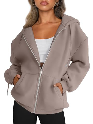 AUTOMET Womens Zip Up Hoodies Long Sleeve Fall Oversized Sweatshirts Fleece Y2K Jacket with Pocke... | Amazon (US)
