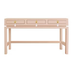 Hamilton Desk with Brass Floral Tassel Hardware | Lo Home by Lauren Haskell Designs