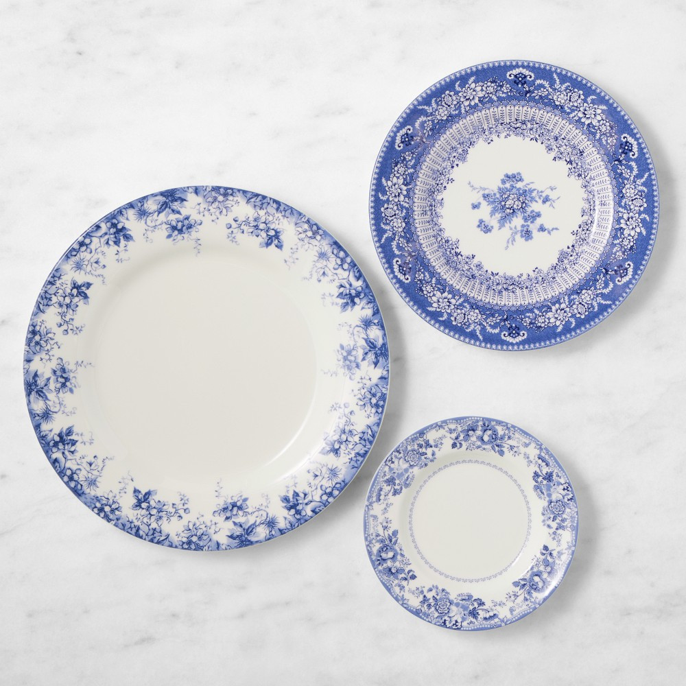 English Floral 12-Piece Dinnerware Set with Appetizer Plates | Williams-Sonoma