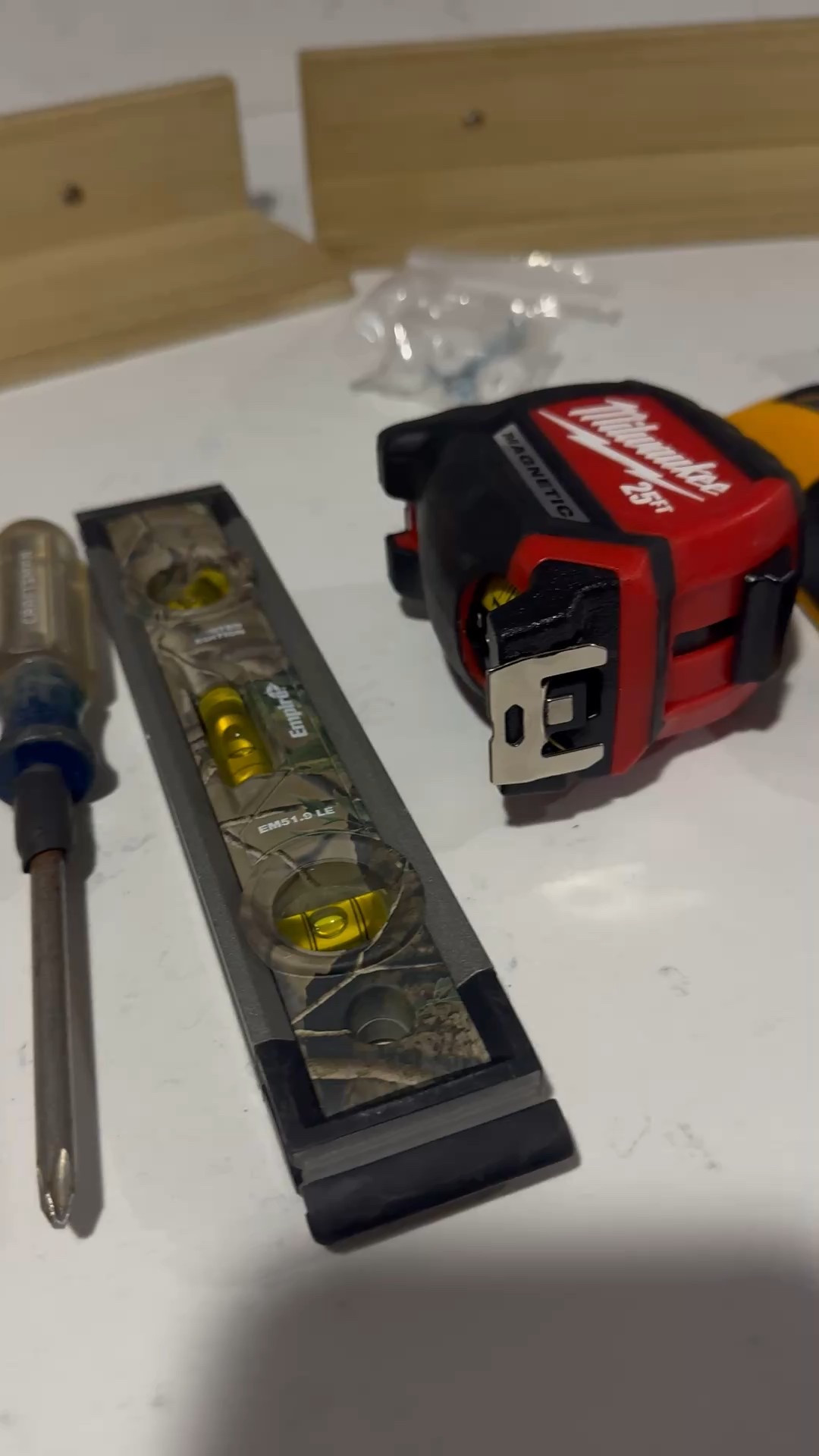 Onto my next home project 🛠️
Laundry room refresh in progress — part 2 coming soon 🤍

I clearly don’t know how to sit still 😅
Tools linked.

#LTKdayinmylife #LTKvlog #LTKHome