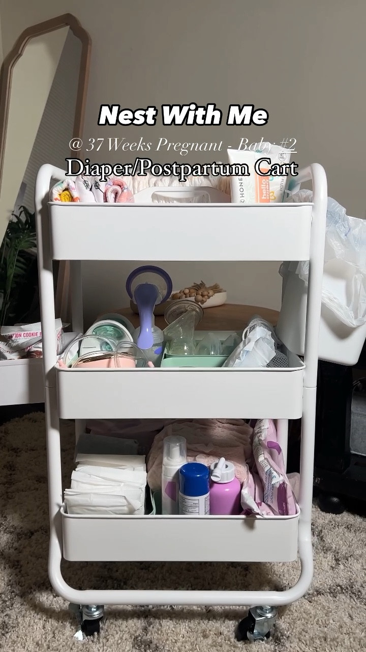 Nest With Me - Diaper/Postpartum Cart.

Organize my cart with me for baby #2

#LTKbump #LTKGiftGuide #LTKbaby