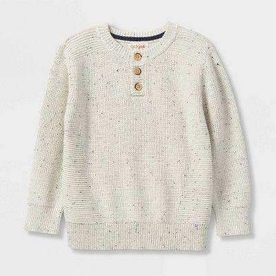 Toddler Boys' Sweater Knit Henley Pullover - Cat & Jack™ | Target