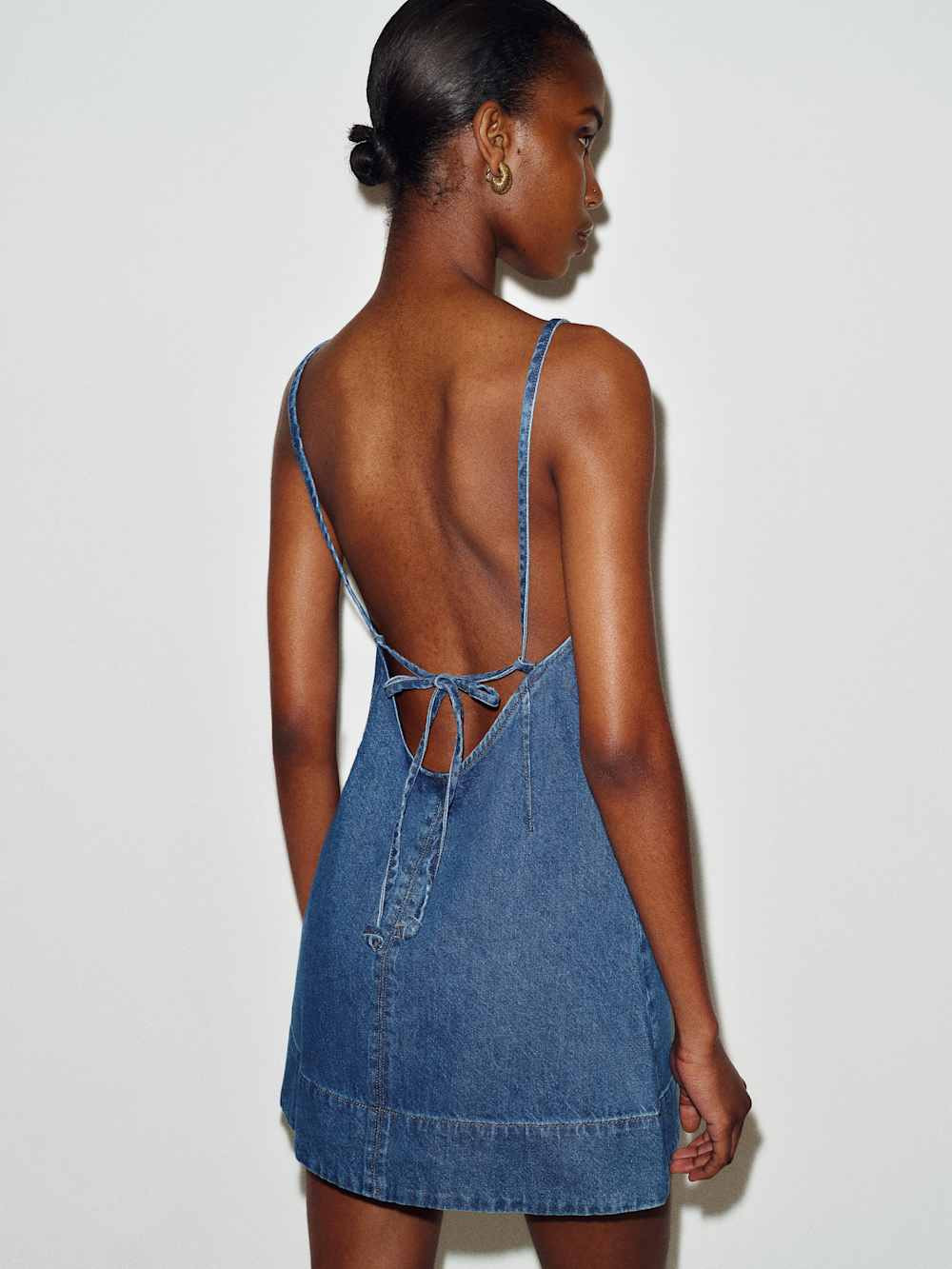 Lorena Denim Mini Dress | Reformation (Global)