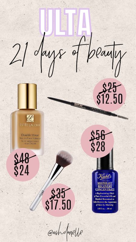 Ultas 21 days of beauty deals today only! 50% off!

#LTKbeauty #LTKunder50 #LTKsalealert