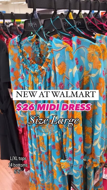 New $26 midi off the shoulder dresses at Walmart! Love that these cans be worn on or off the shoulders! L in the dresses fit perfectly. XL tummy control shorts. Normal bra size in the strapless bra. I wear a 38DD  

#LTKfindsunder50 #LTKmidsize #LTKSeasonal
