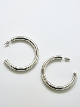 Medium Silver Hoop Earrings | Gap (US)