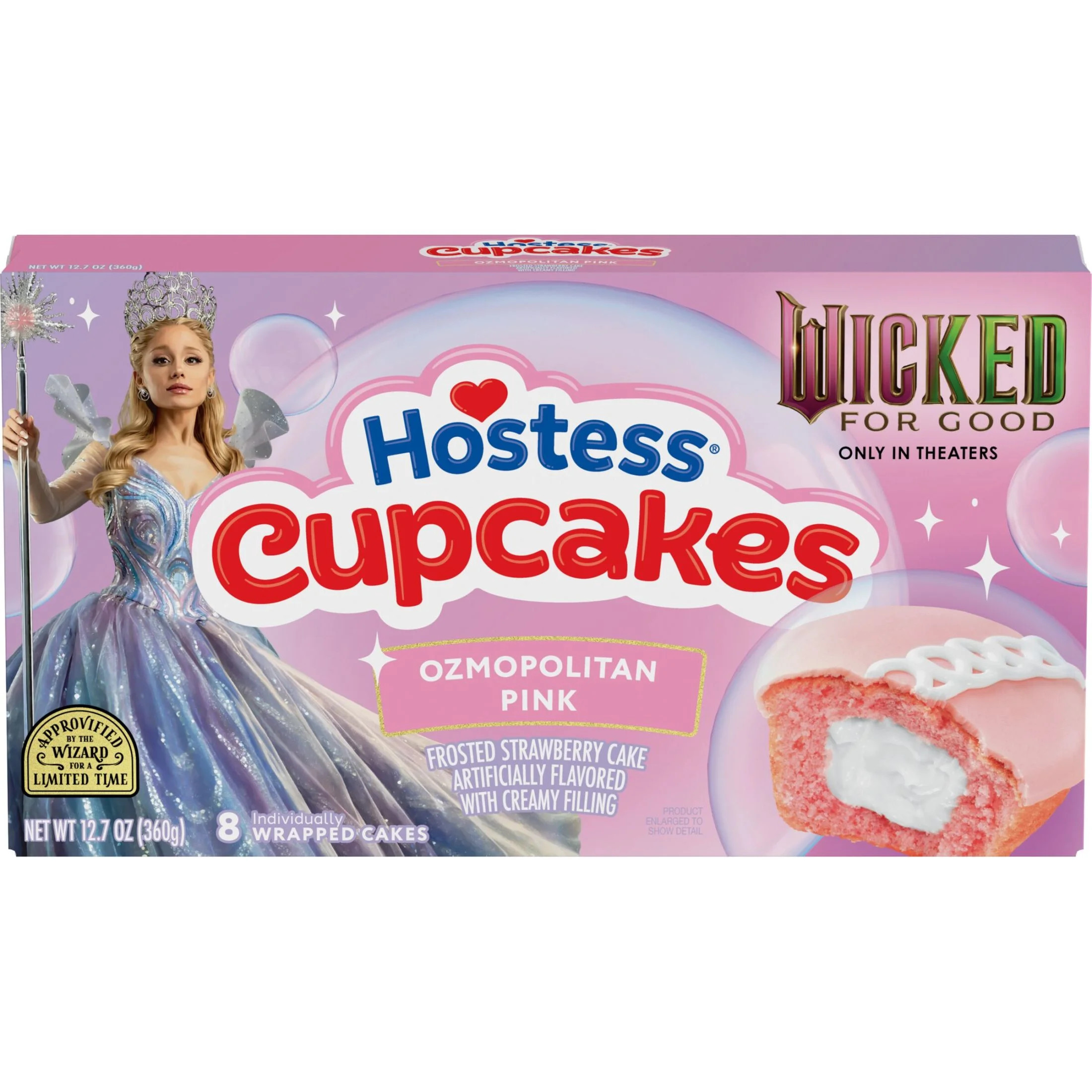 Hostess Wicked: For Good Cupcakes, Strawberry Artificially Flavored Snack Cakes with Ozmopolitan ... | Walmart (US)