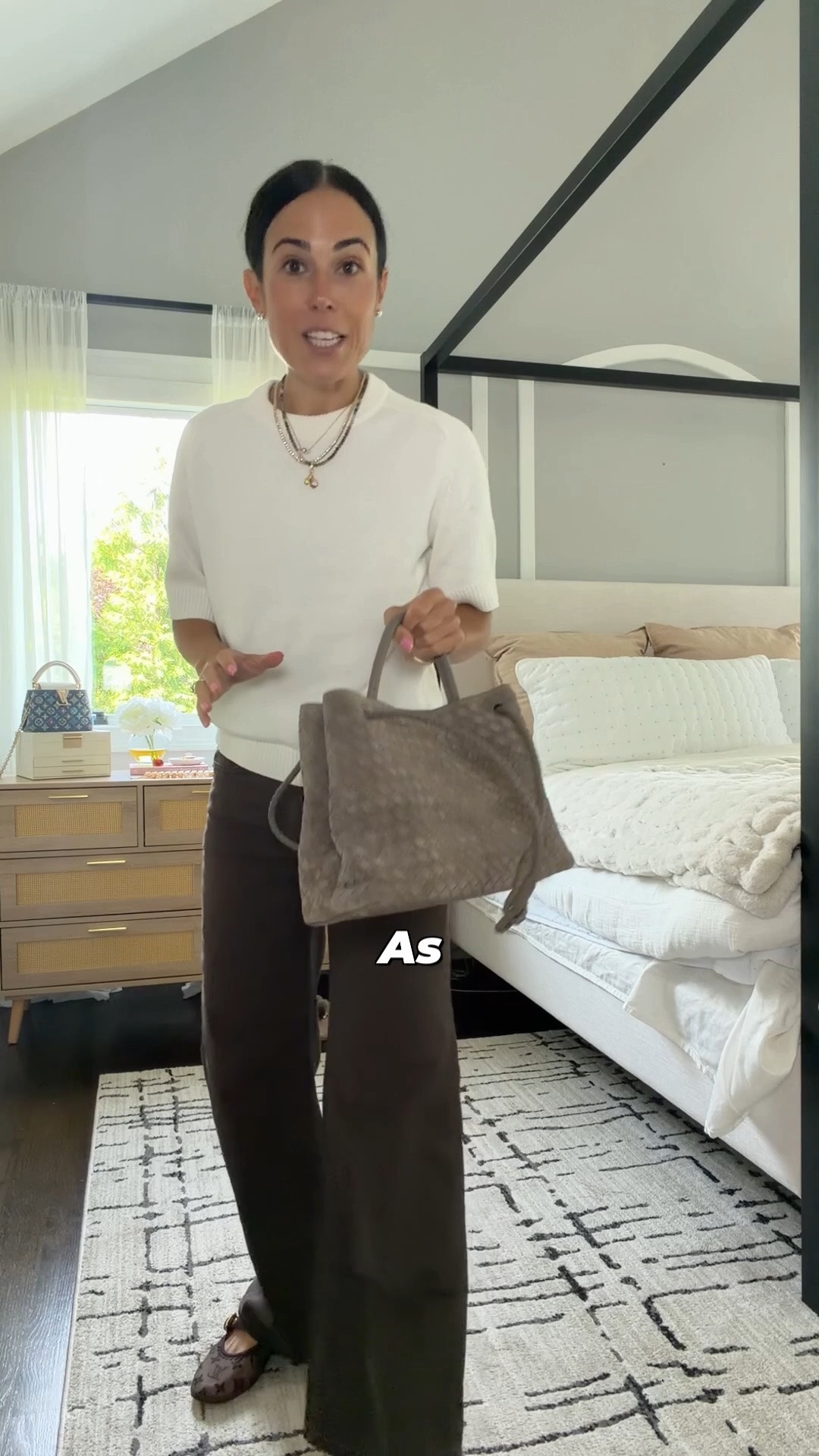 One of my FAVORITE @quince bags ever 🤎 I already have it in leather, but the second I saw this new suede version I ordered it immediately. It is STUNNING in person and such a good bag for fall.  #quincepartner

#LTKOver40 #LTKSeasonal #LTKootd