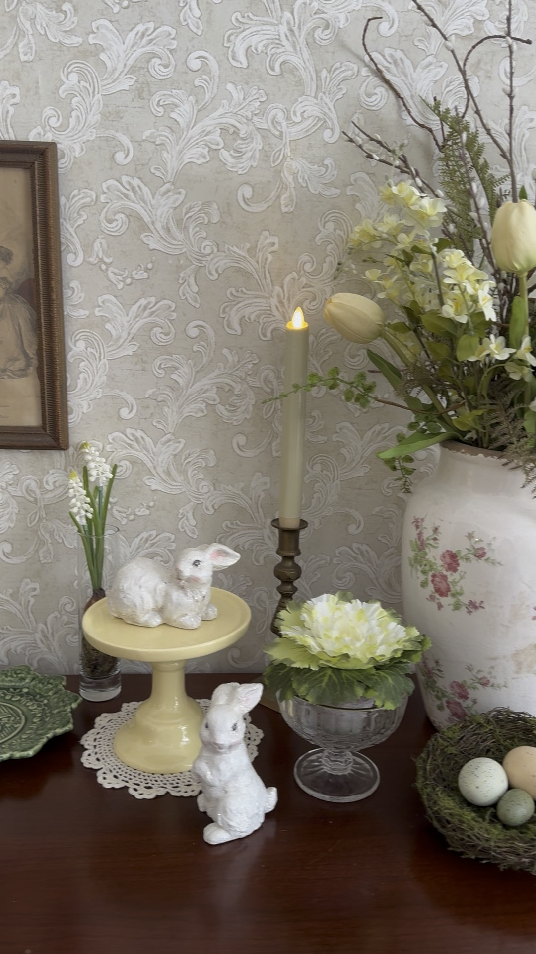 Easter decorations, spring home decor, romantic home decor, vintage home decor, bunny decorations 

#LTKWatchNow #LTKFindsUnder50 #LTKHome