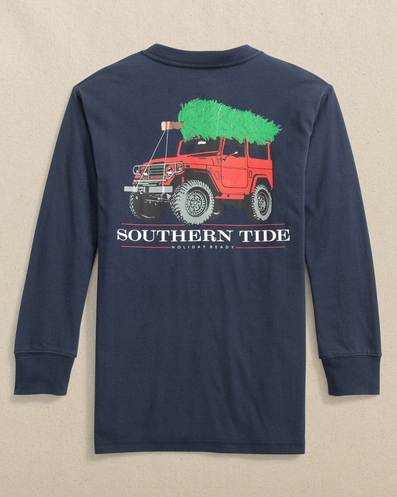 Kids ST Jeepmas Long Sleeve T-Shirt | Southern Tide