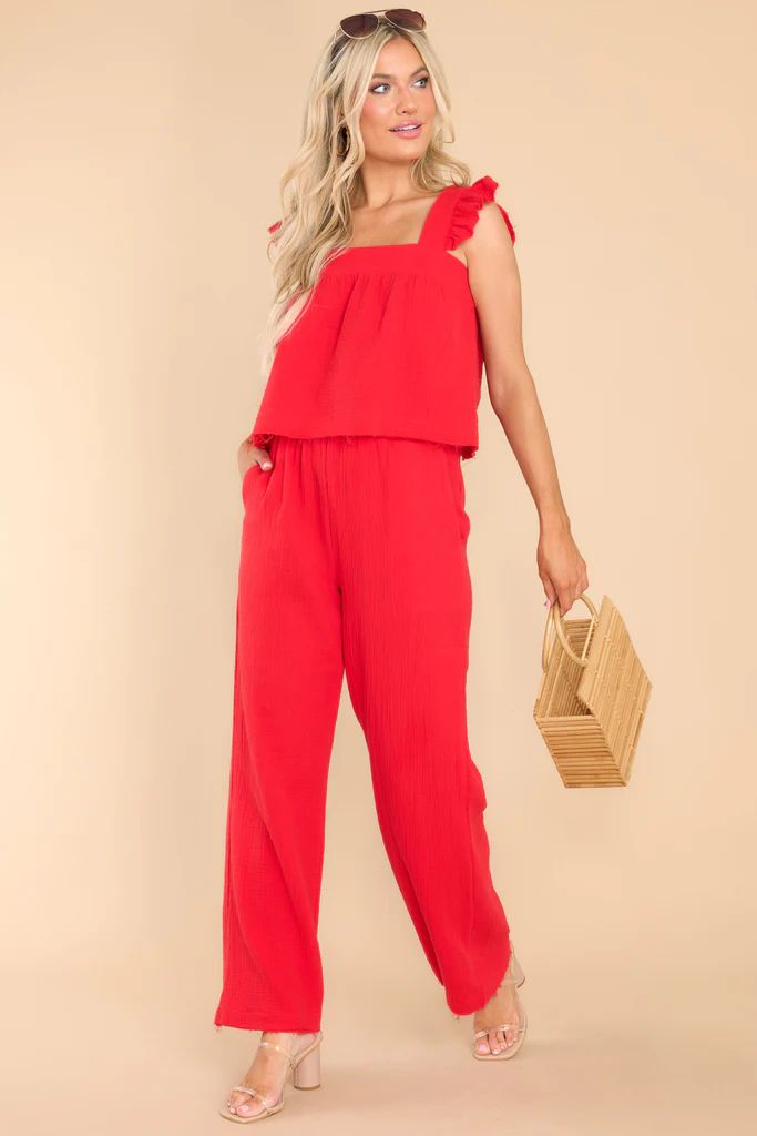 Sweet at Heart Red Two Piece Set | Red Dress 