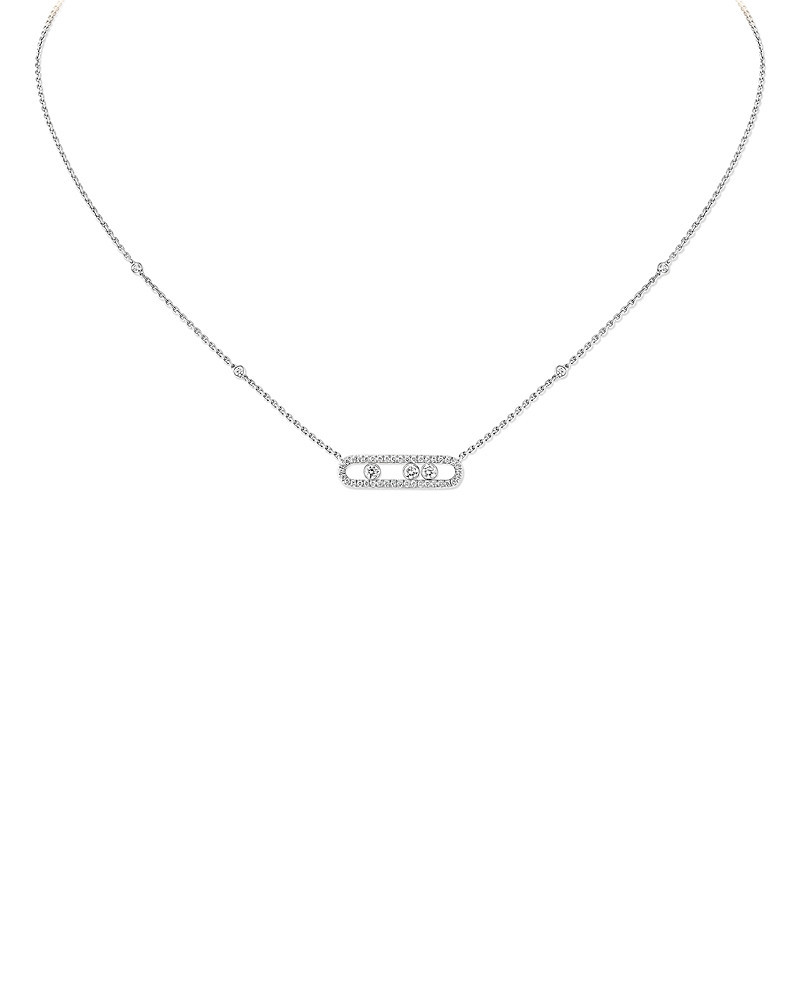 Messika Diamond Baby Move Pave Necklace in 18K Gold, 17.7, 0.33 tcw | Bloomingdale's (US)