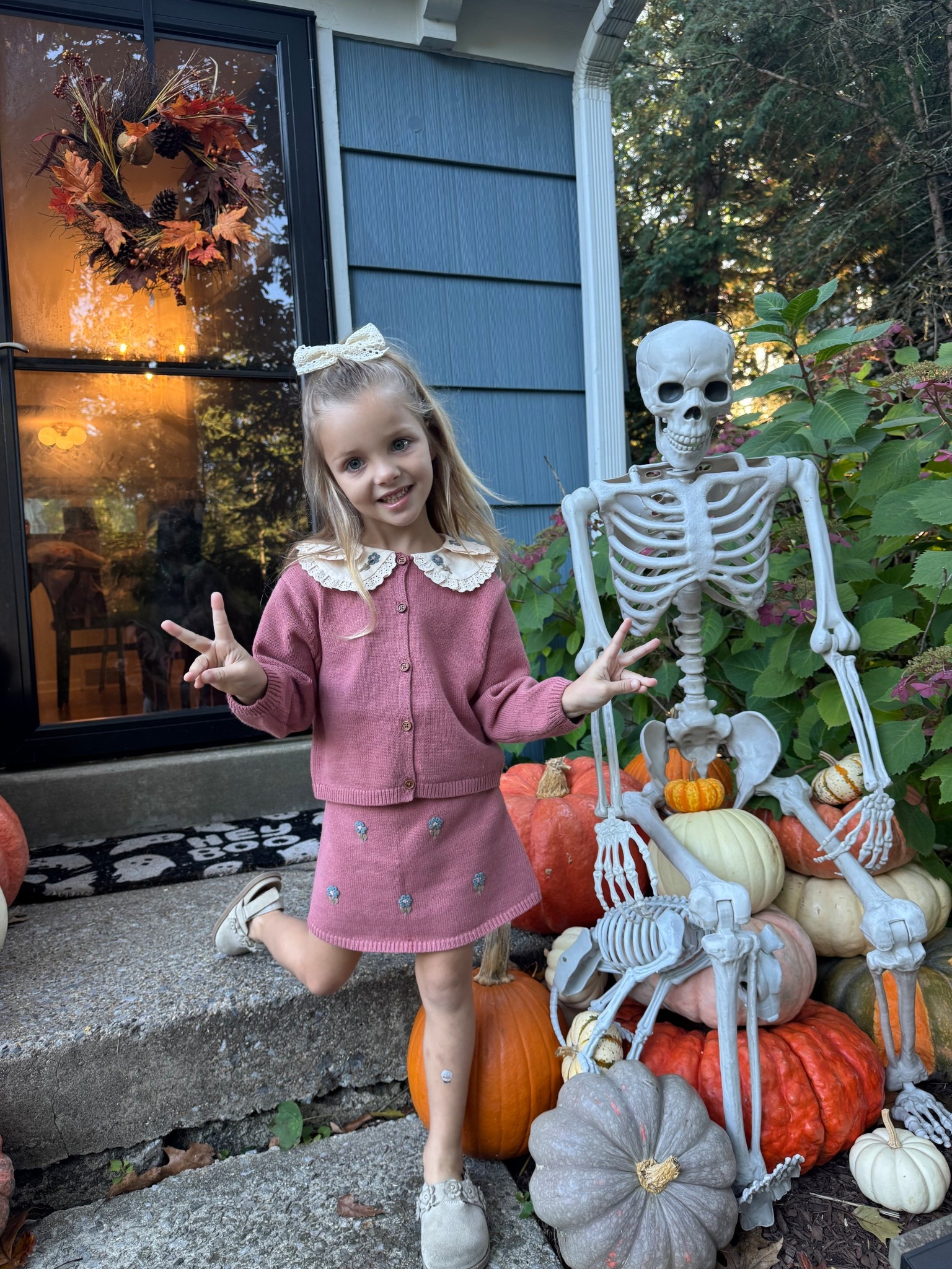 Toddler girl, picture day outfit, fall Thanksgiving outfit, Zara outfit, toddler outfit