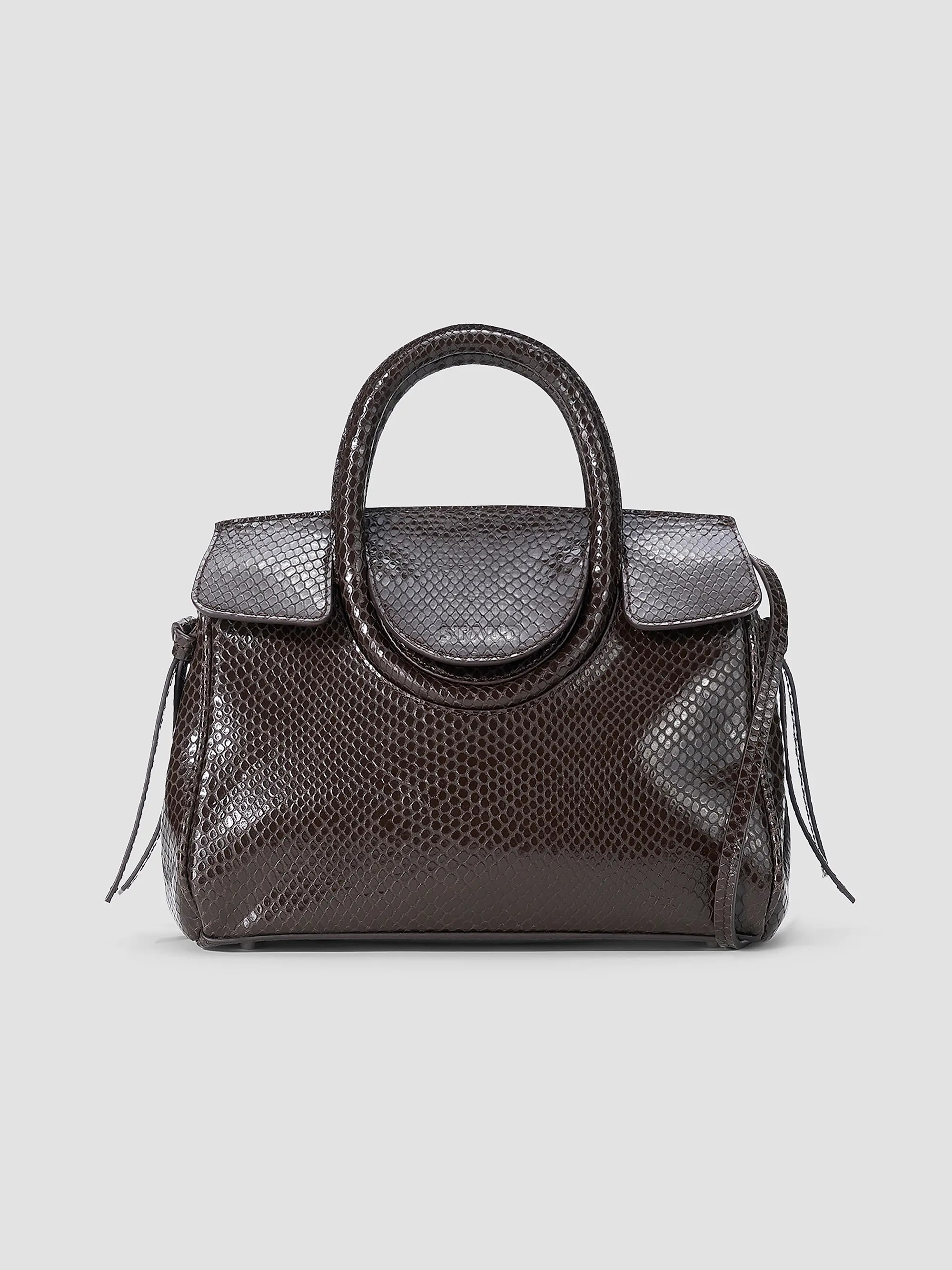 Maude Mini Snakeskin Embossed Carryall Bag | Saks Fifth Avenue