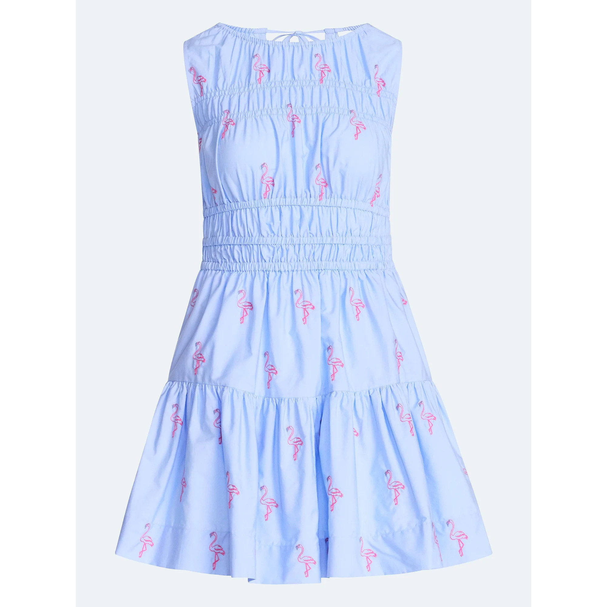 Free Assembly Women's and Women's Plus Smocked Cotton Drop Waist Mini Dress, Sizes XS-4X | Walmart (US)
