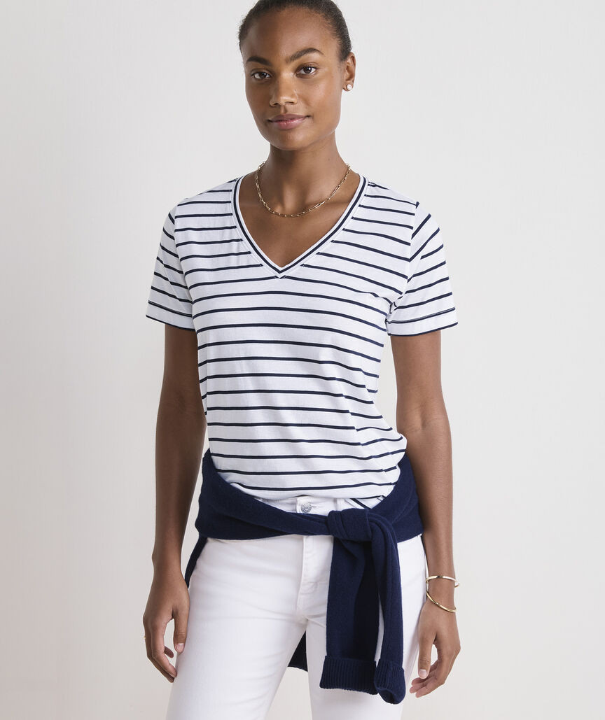 Supima® Cotton V-Neck Tee | vineyard vines