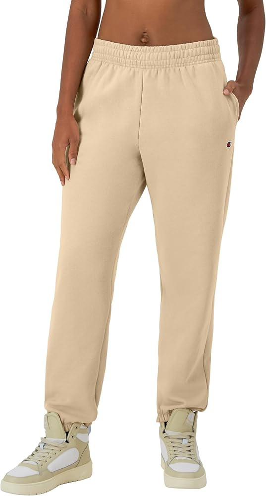 Champion Womens Cinched-Bottom Fleece Sweatpants, Oversized Fit, Midweight | Amazon (US)