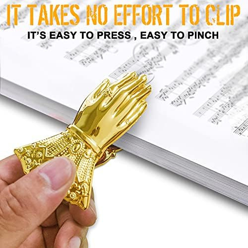 Vintage Lady's Hand Shaped Book Clip Gold Metal Paper Clips Travelers Notebook Accessories Planner D | Amazon (US)