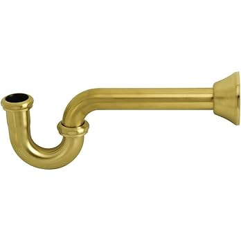 Kingston Brass CC2187 Vintage 1-1/4-Inch Decor P-Trap, Brushed Brass | Amazon (US)