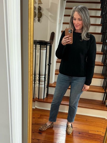 Quince cashmere has become a favorite! I ordered a medium in this fisherman style for a more relaxed look. Don’t forget to order the cashmere comb with it! Birdies flats have become a fashion stable for me. They are a true size 8 for me. 

#LTKstyletip #LTKover40 #LTKMostLoved