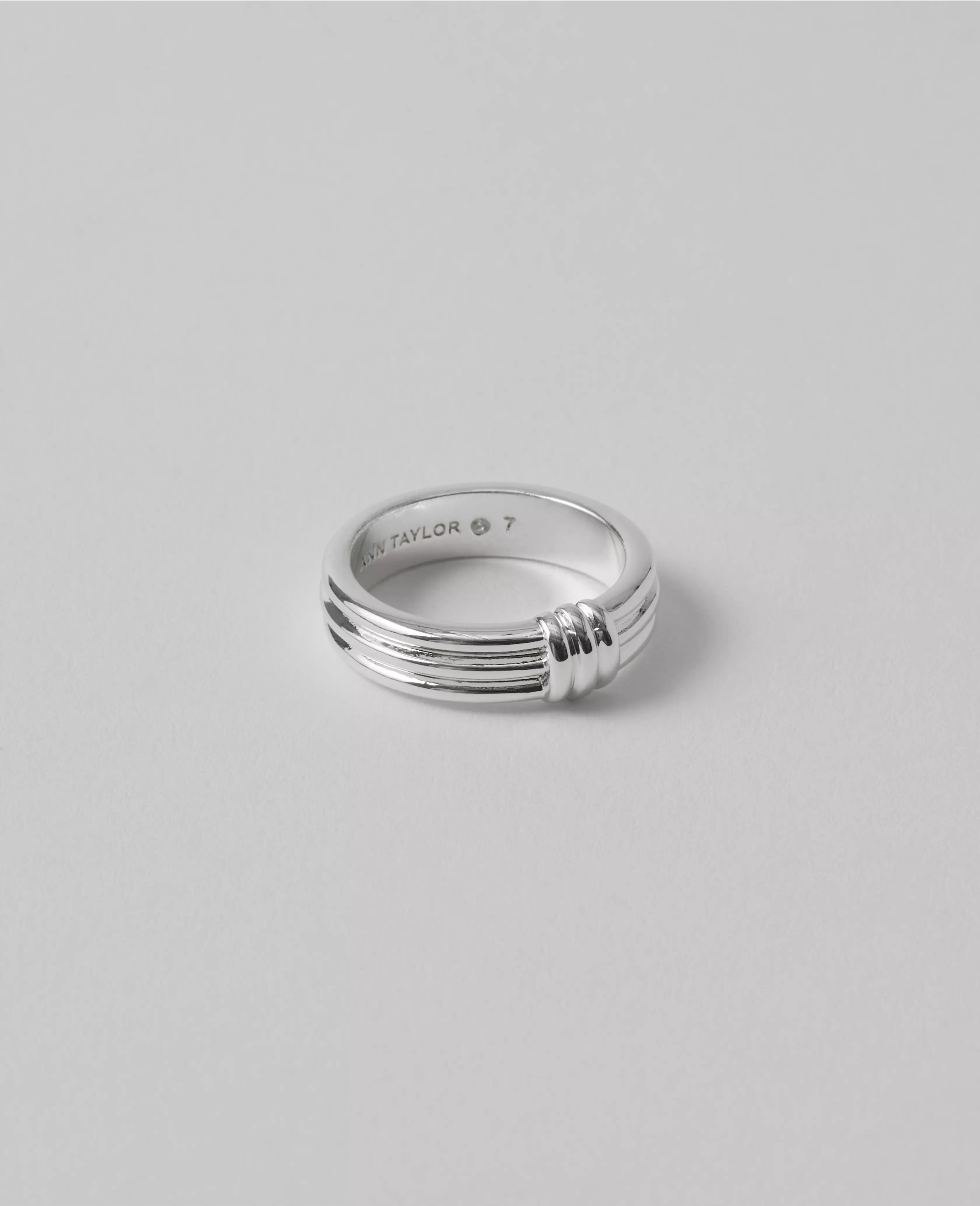 Metal Textured Knot Ring | Ann Taylor