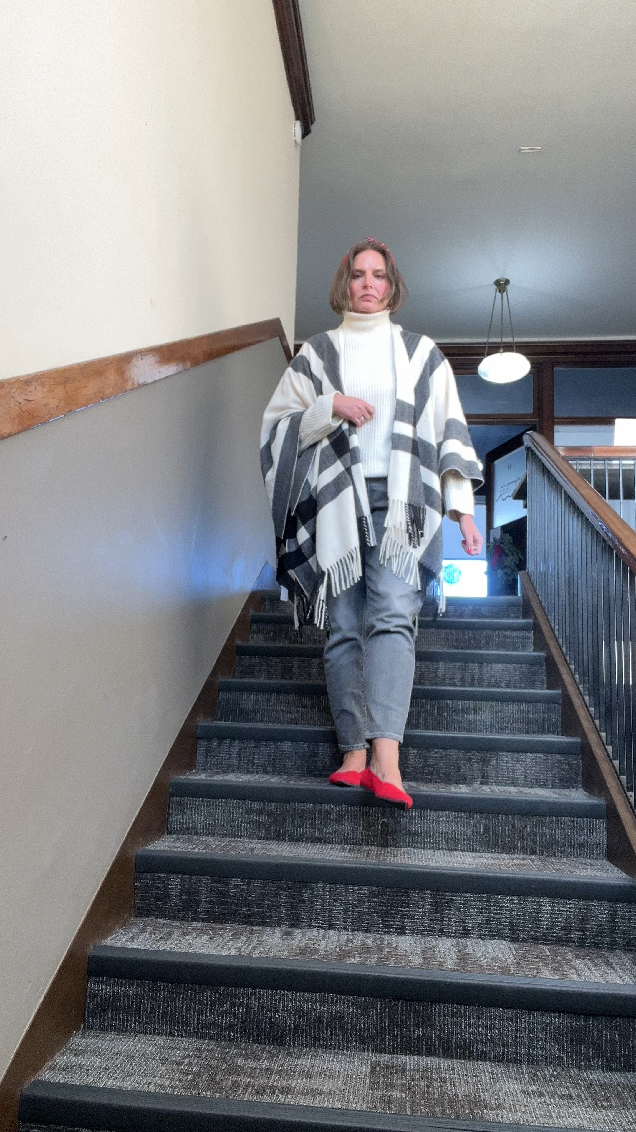 Another outfit with the poncho 

#LTKmidsize #LTKover40 #LTKSeasonal