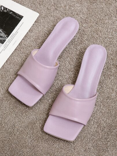 Minimalist Stiletto Heeled Mule Sandals | SHEIN