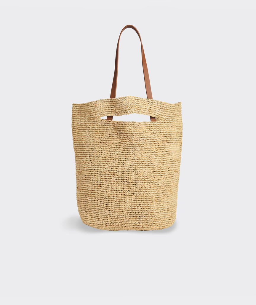 Crochet Raffia Magazine Tote | vineyard vines