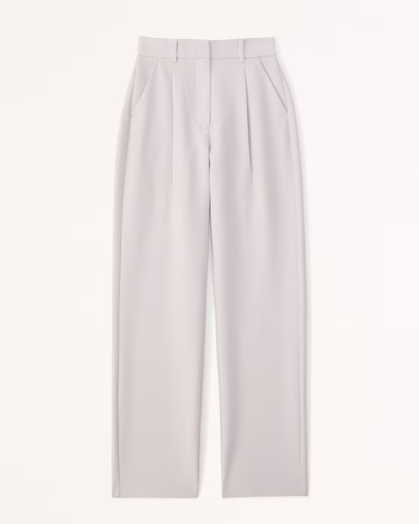Women's Curve Love Tailored Straight Pant | Women's Clearance | Abercrombie.com | Abercrombie & Fitch (US)