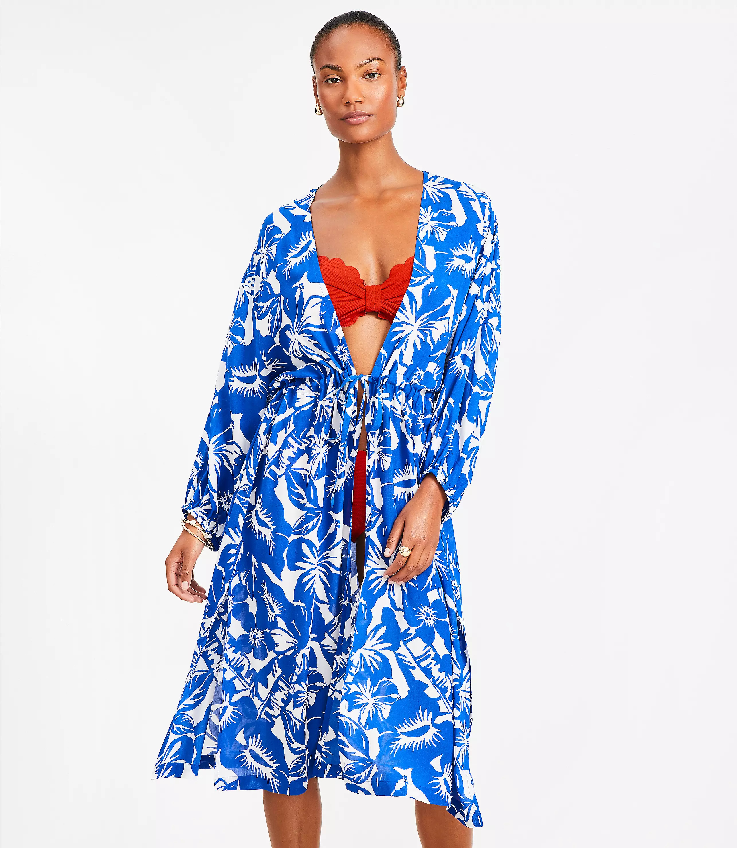 Tropical Floral Kimono | LOFT