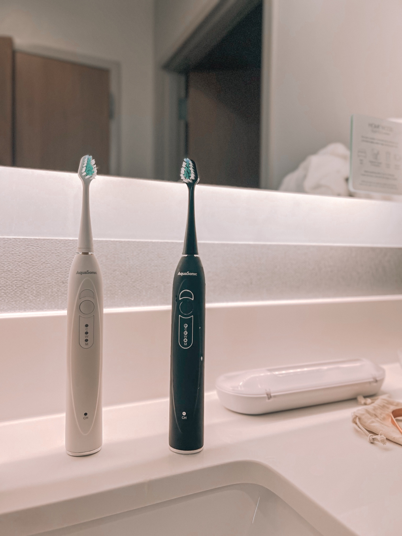 Our electric toothbrushes are included in Amazon prime day and are great for traveling! They have lasted us two weeks without needing a recharge - not sure how long they can actually go. Black and white and comes with replacement heads and a travel case! 

#LTKFindsUnder50 #LTKxPrimeDay #LTKTravel