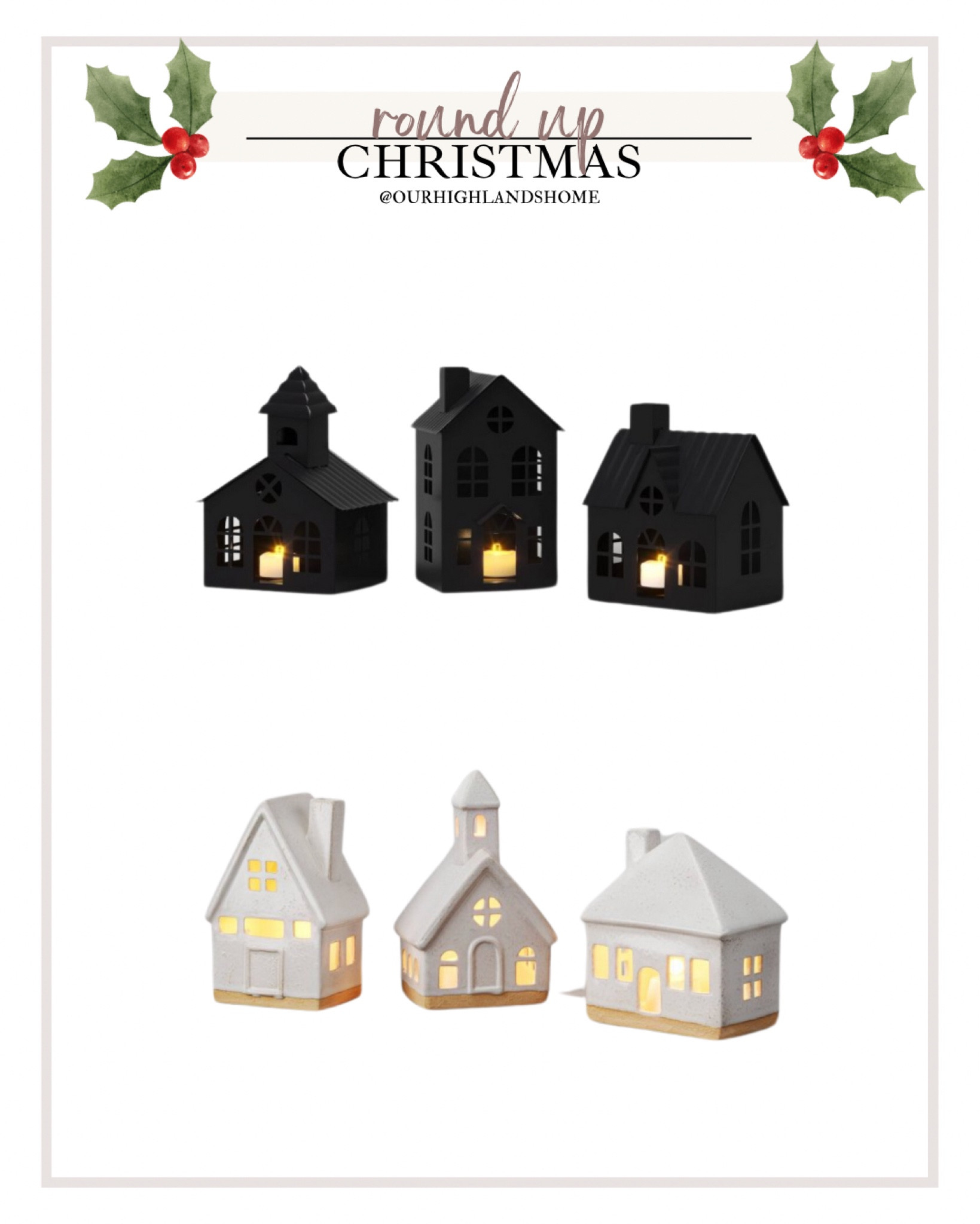 mini light up christmas houses 

#LTKSeasonal #LTKHome #LTKHoliday