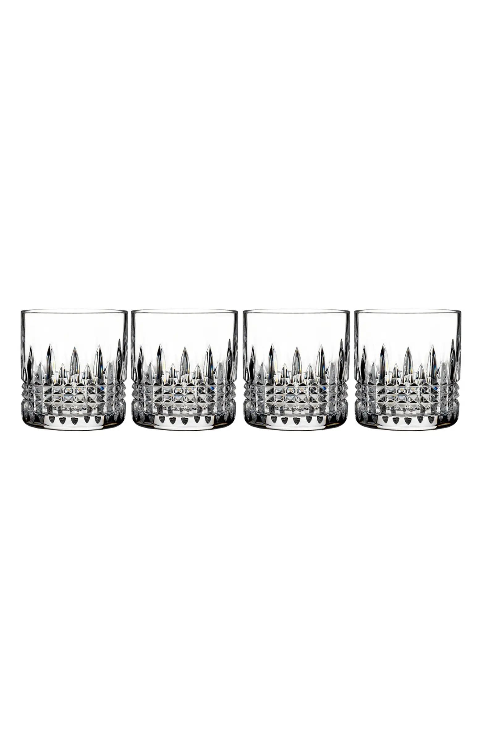 Waterford Lismore Connoisseur Diamond Set of 4 Lead Crystal Tumblers | Nordstrom | Nordstrom