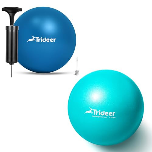 Pilates Ball 7&9 Inch Core Ball, Small Exercise Ball with Exercise Guide Barre Ball Mini Yoga Ball for Pilates, Yoga, Core Training, Physical Therapy, Balance, Stability, Stretching | Amazon (US)