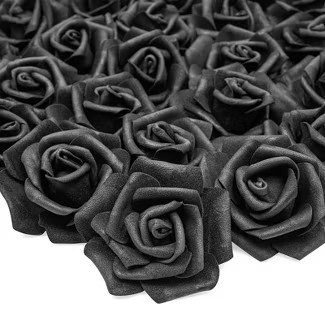 Bright Creations 100 Pack Black Roses Artificial Flowers Bulk for Decorations, Weddings, Hallowee... | Target