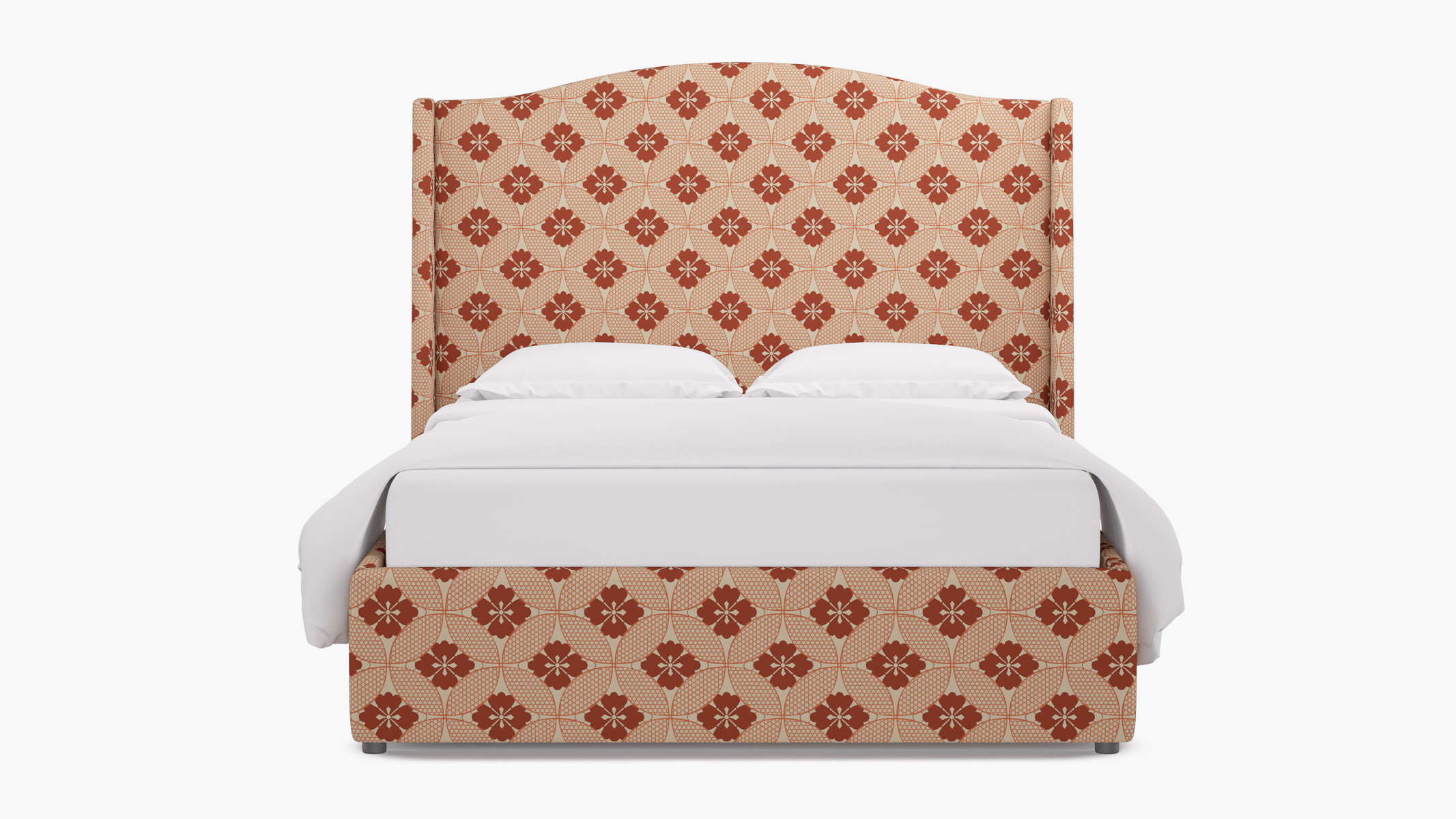 Curved Wingback Platform Bed | The Inside