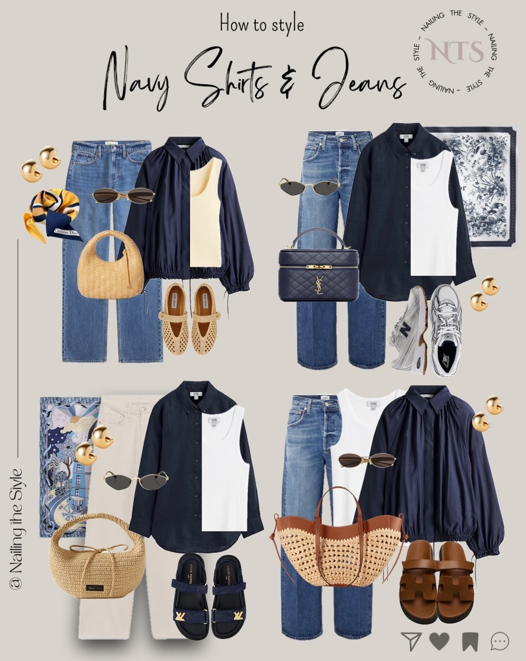 ✨How to style: Navy Blue Shirt & Jeans✨

#LTKstyletip #LTKsummer #LTKspring