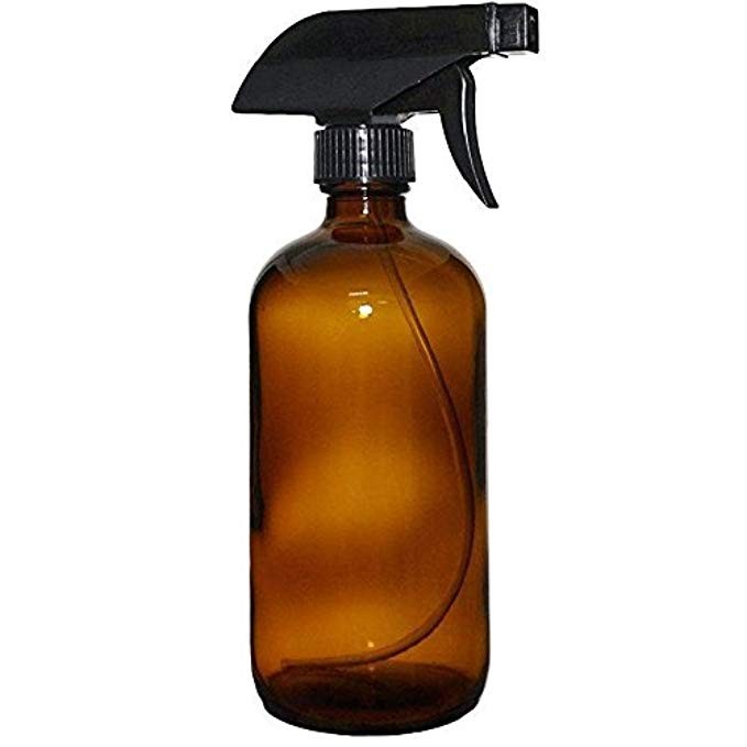Amber Glass Spray Bottle (16 oz.) With BONUS Waterproof Labels & Multi-Function Sprayer, for Essenti | Amazon (US)