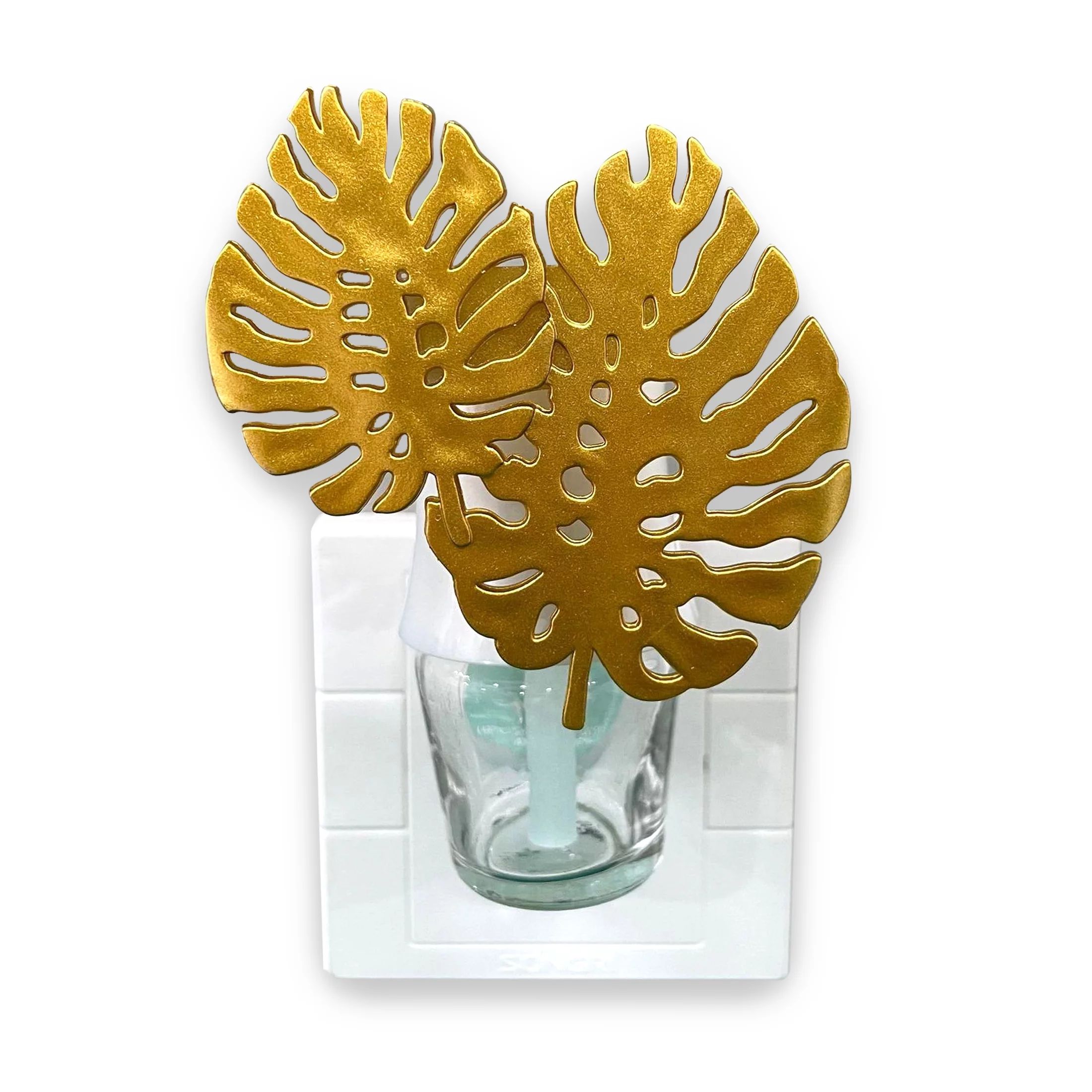 Mainstays Plug in Diffuser - Gold Monstera Leaf | Walmart (US)