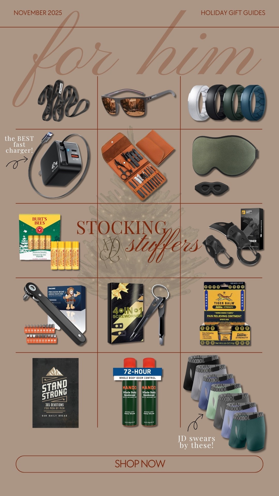 Tis the season for gift guides🤎✨ for him🎄

Amazon finds / for dad / for FIL / Holley Gabrielle / stocking stuffers / gift ideas 

#LTKMens #LTKCyberWeek #LTKGiftGuide