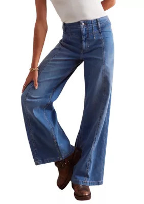 Free People Women's We The Free Libre Wide-Leg Jeans, 29 | Belk