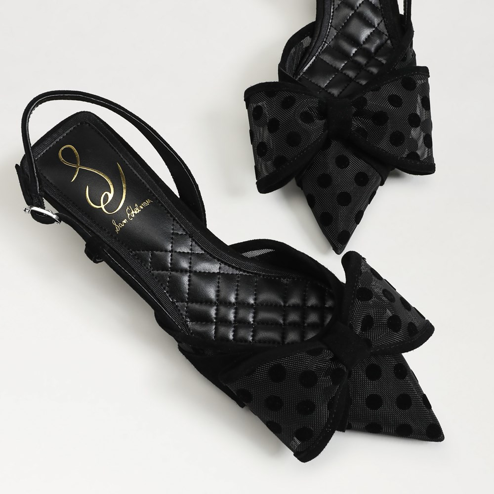 Treena Mesh Slingback Kitten Heel | Sam Edelman
