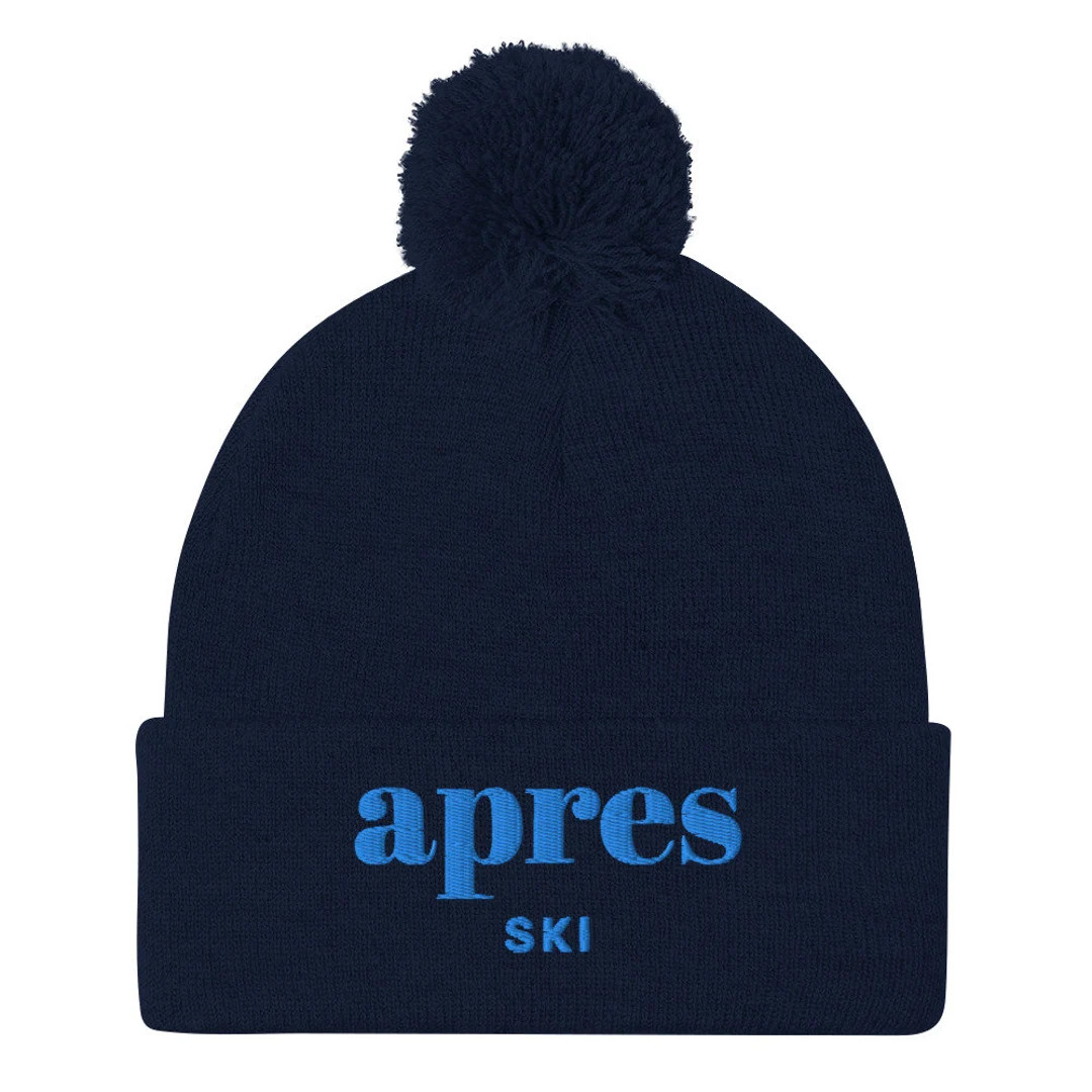 Apres Ski Pom-pom Beanie - Etsy | Etsy (US)