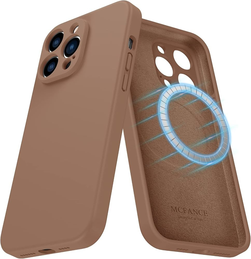 MCFANCE Silicone Magnetic Case for iPhone 14 Pro Max Mag Safe Case Silicone Phone Case with Micro... | Amazon (US)