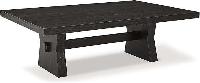 Signature Design by Ashley Galliden Coffee Table, 54" W x 36" D x 18" H, Black | Amazon (US)