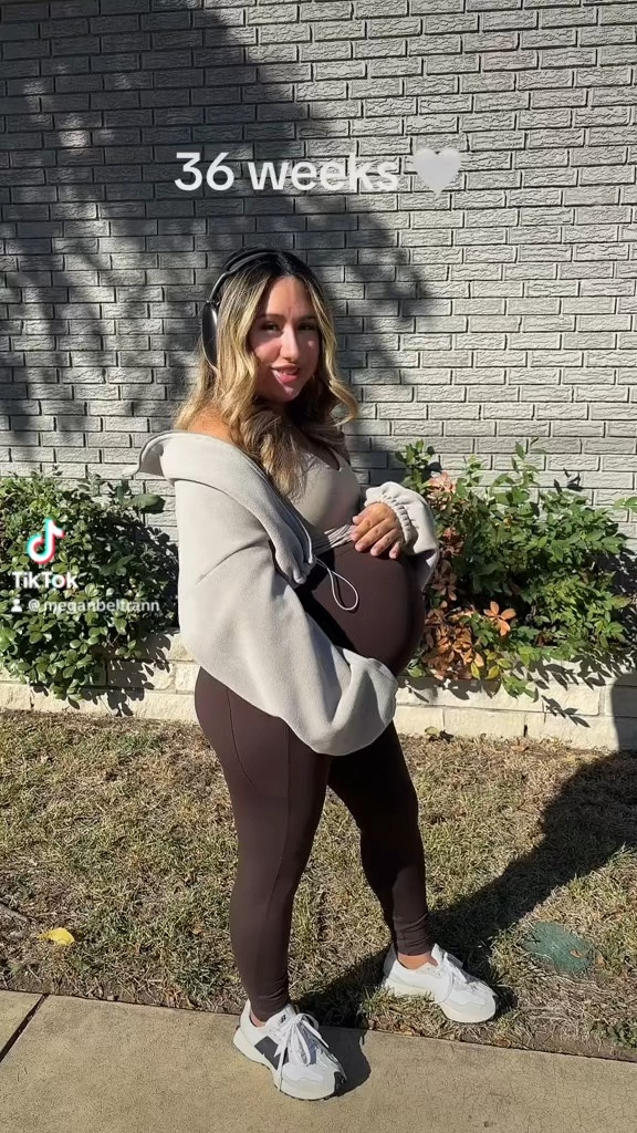Bump friendly walking outfit 🤎 I’m 37 weeks and these maternity leggings have gone strong throughout my whole pregnancy! Affordable Amazon finds ☺️

#LTKStyleTip #LTKBump #LTKWorkwear