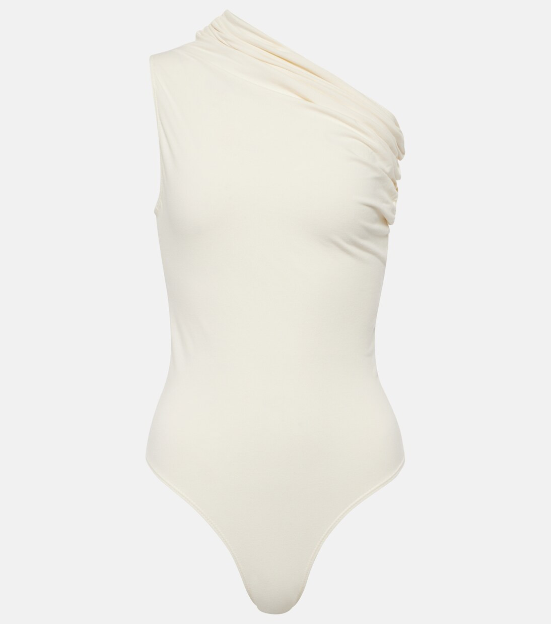 Pillar gathered cotton-blend bodysuit | Mytheresa (INTL)