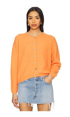 American Vintage Vitow Cardigan in Carotte Fluo Chine from Revolve.com | Revolve Clothing (Global)