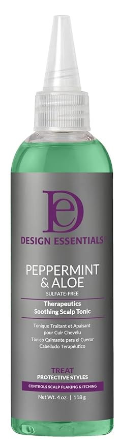 Design Essentials Peppermint & Aloe Soothing Scalp Tonic, No-Rinse Scalp Refresher for Braids, Lo... | Amazon (US)